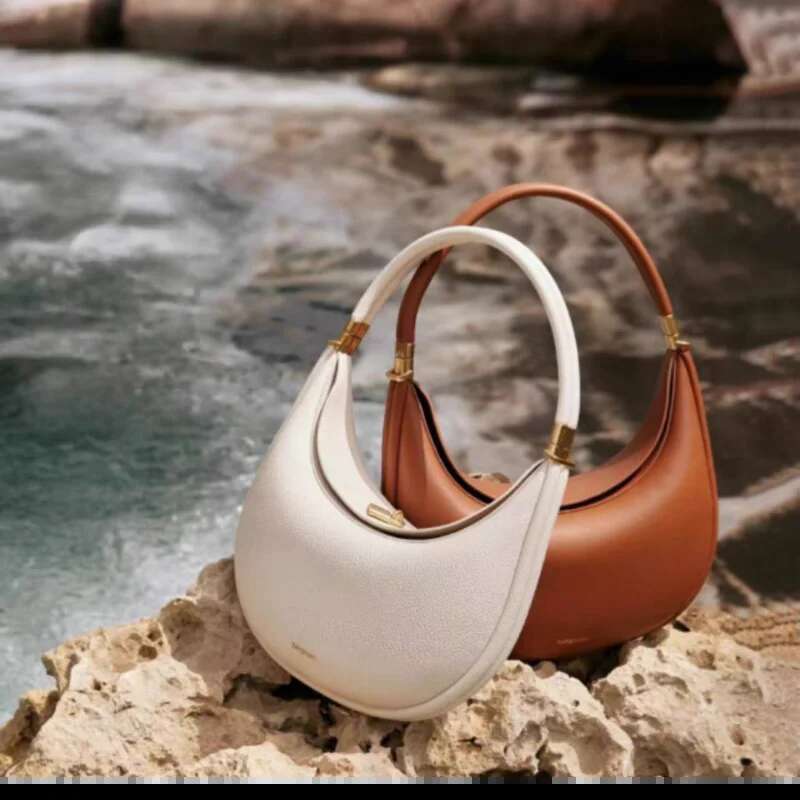 Crescent Designer New Pine Moon Series Woman Hobo Handbag Versatile Leather Shoulder Bag Fashion Purse Underarm Bags