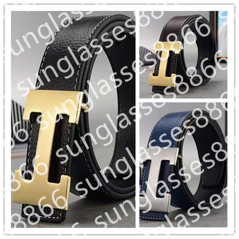 designer belt Fashion mens belt business luxury belt mens womens five color gold and silver glossy buckle 3.8cm with box