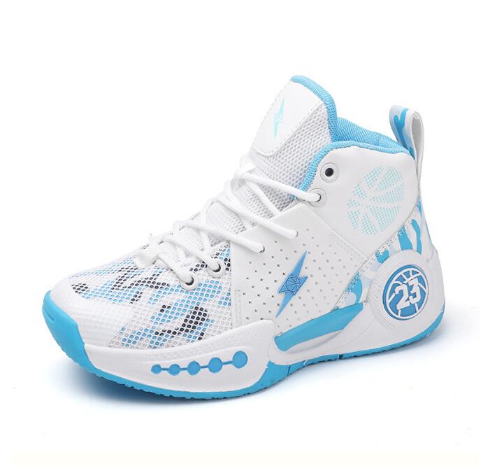 Adult Children's Mesh Basketball Shoes Boys' Practical Anti slip and Wear resistant Running Shoes Middle School Ball Shoes Z 5.19-4
