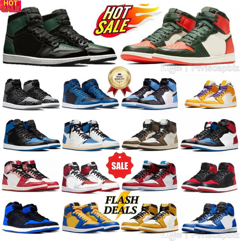 1s High Solefly Art Basel Friends Family Basketball Shoes Medium Soft Pink UNC Reimagined Royal Celadon Satin Bred Yellow Ochre Valentine Day Reverse Panda Trainers