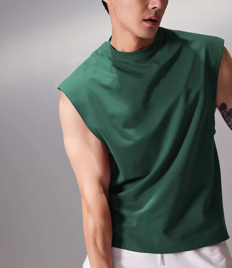 Mens stylish sports vest sleeveless fitness wear suitable for summer daily gym training 250519
