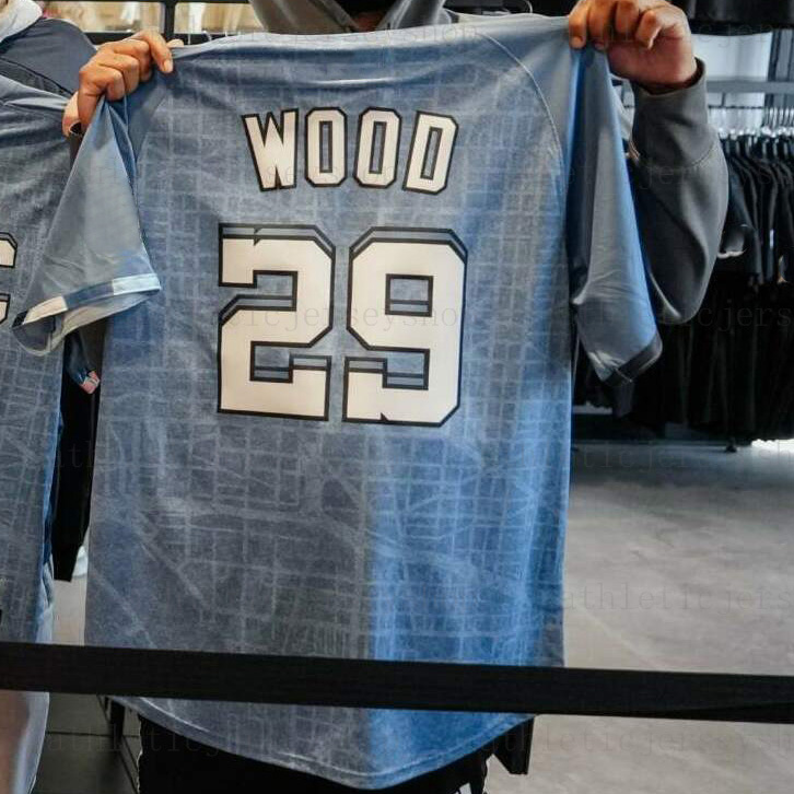 3 Crews WSN 2025 City Connect Jerseys Wood Strasburg Abrams Custom any name any number stitched Men