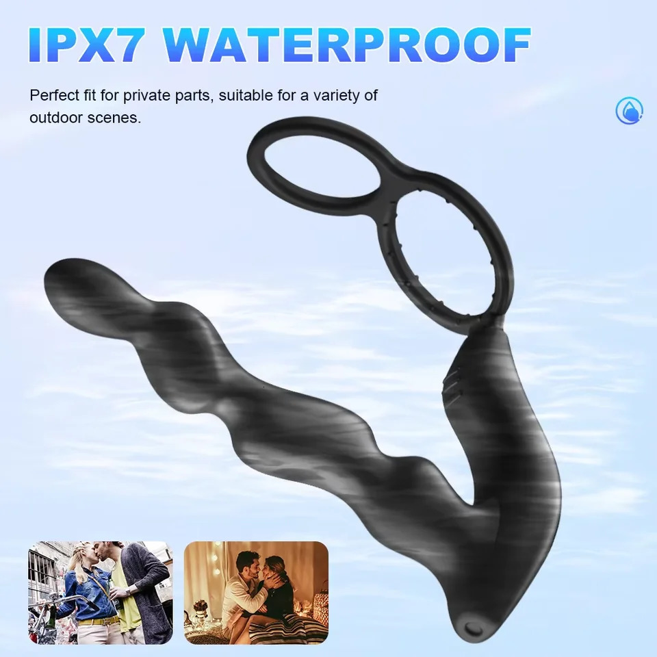 Vibrator Prostate Wireless Remote Anal Plug Cock Ring Butt Control Sex Toys P Sport Massager Adults Toy 250519