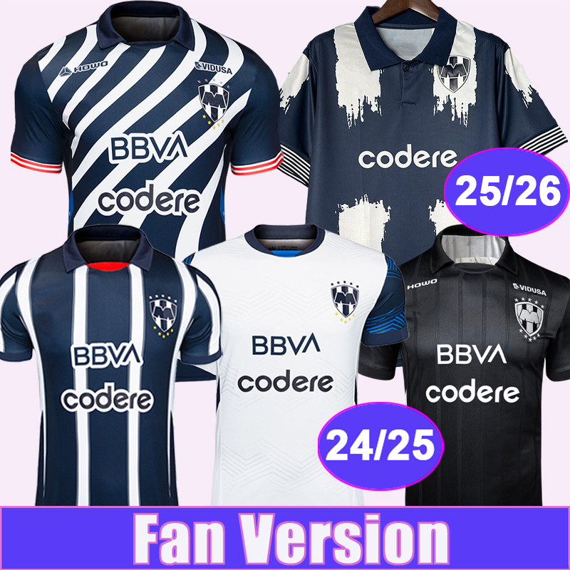 24 25 26 Monterrey Mens Soccer Jerseys CANALES VAZQUEZ BERTERAME H. MORENO JORDI J. RODRIGUEZ S. MEDINA Home Away 3rd Cup Edition Football Shirts