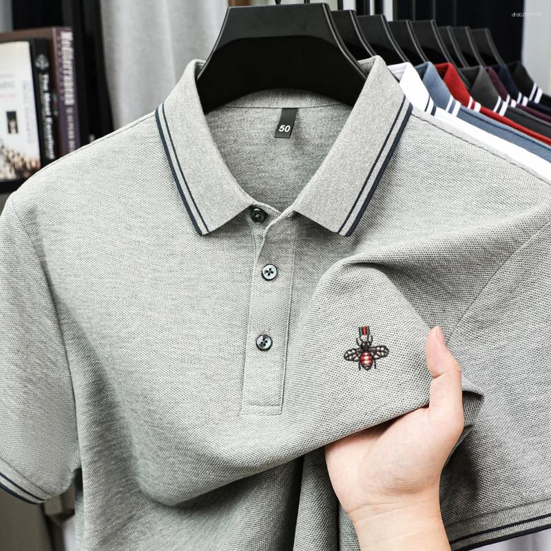 Men's Polos Embroidered Polo Shirt Summer Cotton Breathable Comfortable Short Sleeve T-shirt Leisure High Quality Business Style Outdoor Wear