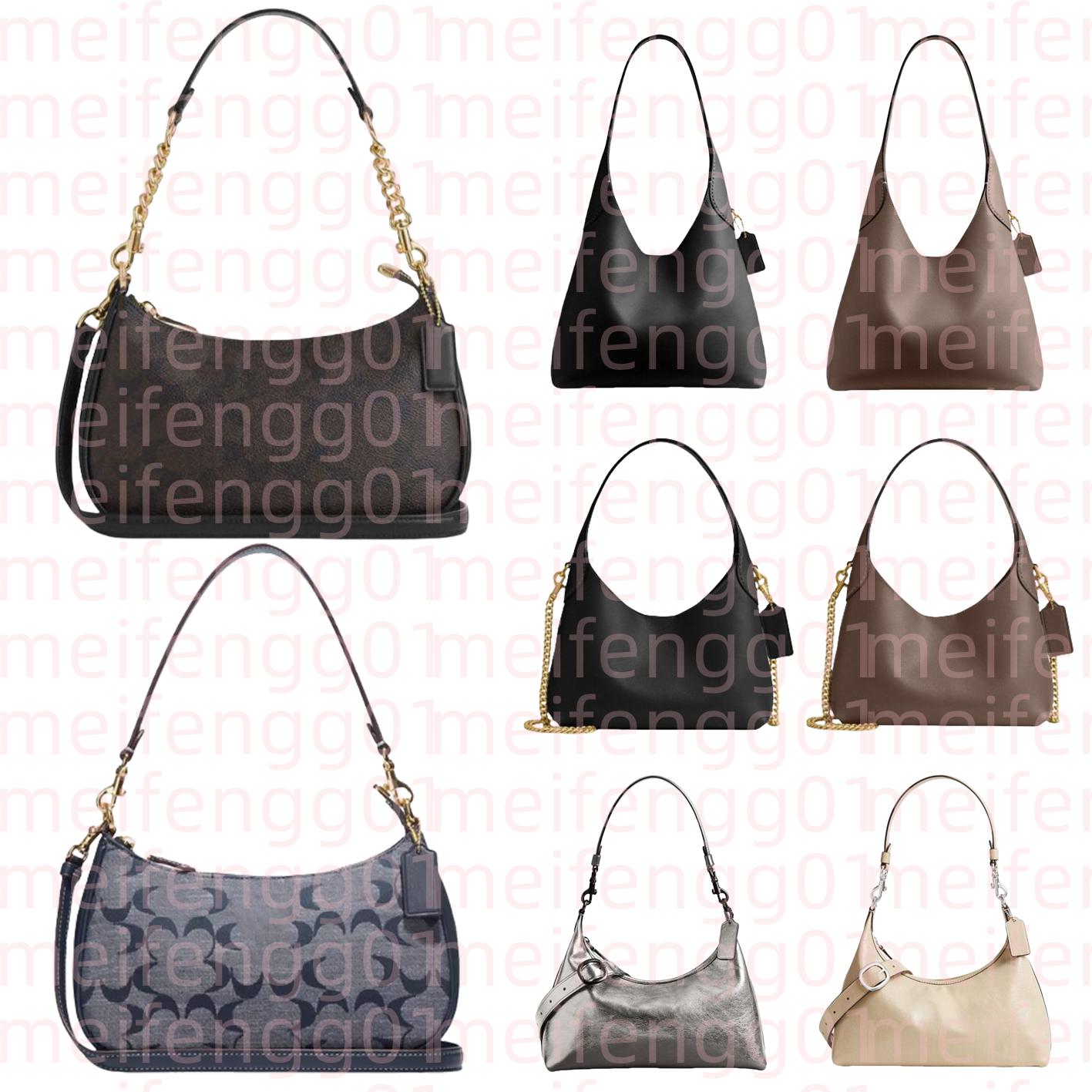 Top quality leather shoulder bag straps Luxury Underarm half moon bag Womens mens handbags crossbody Designer bags tote lady pochette Clutch fashion bag purses