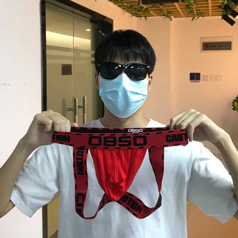 ORLVS Mens Panties Jocks Men Underwear Gay Thong Man Briefs Underpants Slip Sexy Cotton Pouch Cuecas Thongs Homme G String J250516