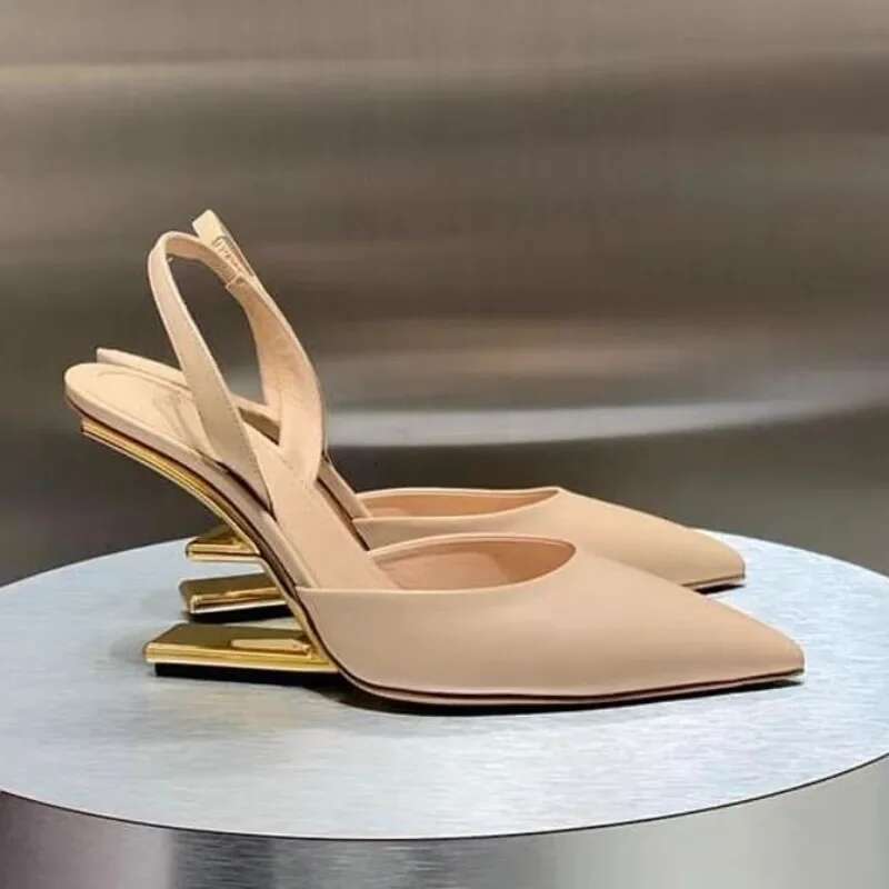 2024 summer new style brand designer sexy pointed toe women's sandals daily casual party banquet dress high heels