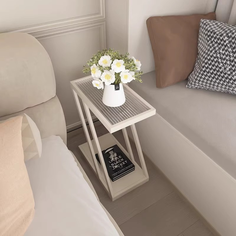 B5191 Small apartment living room corner several extremely narrow bedside tables multi-layer simple