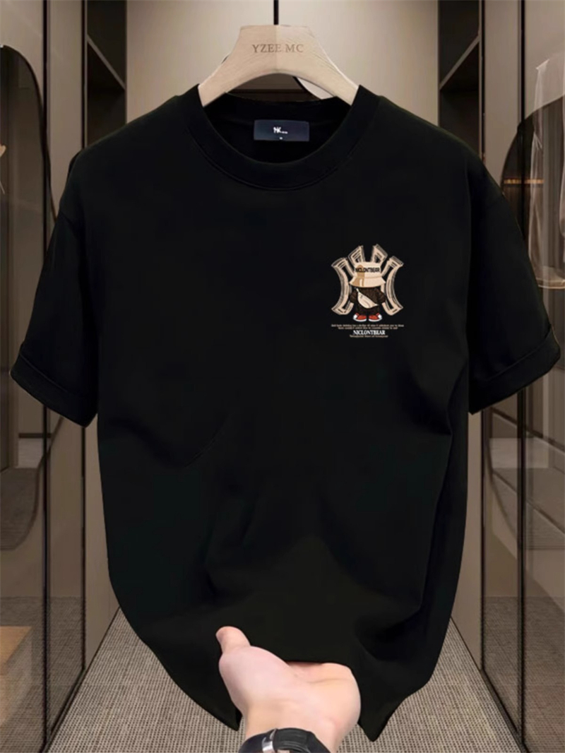 free shipping designer Men's T-Shirts outdoor casual sport soft comfortable black white clothing for men big size