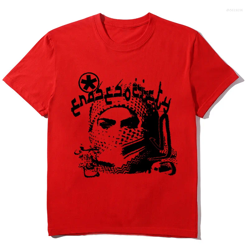 Men's T Shirts Cotton T-shirt Grunge Goth Harajuku Graphic Print O-Neck Tee Hip Hop Streetwear Loose Short Sleeve Punk Vintage Top