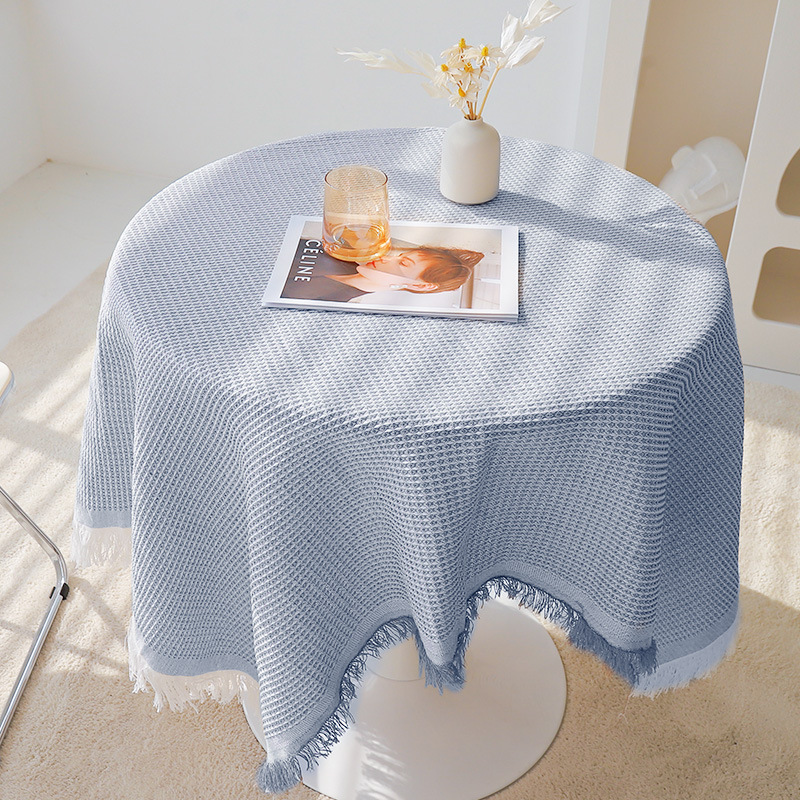 A687 Cream style tablecloth net red high-grade coffee table cloth dormitory tablecloth photo background cloth atmosphere rectangular