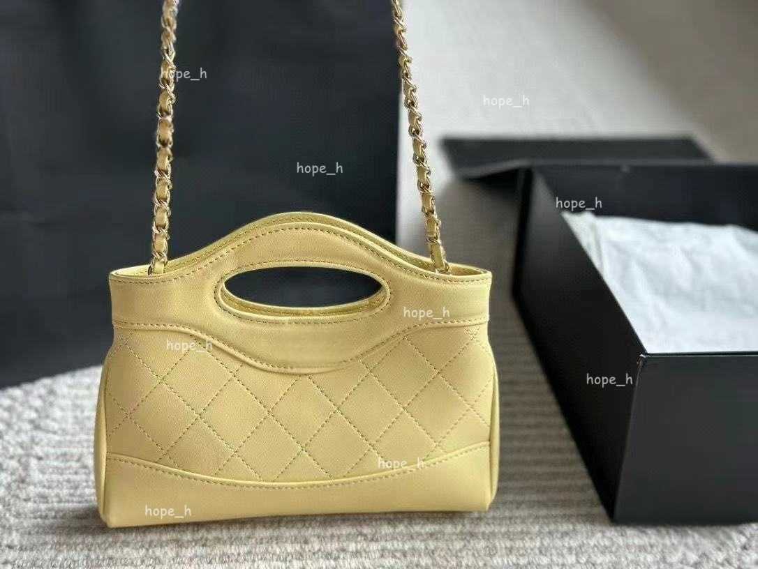 Designer Women Mini 31 Bag Seven Colors Luxury Handbag Hollow Handle Diamond Lattice Gold Metal Hardware Matelasse Chain Shoulder Crossbody Bags Wallet
