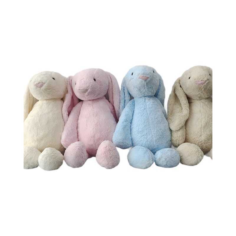Plush Dolls Classic Shy White/Brown/Pink/Light Blue 51cm Bonnie Rabbit Soothing Doll Cute Plush Toy