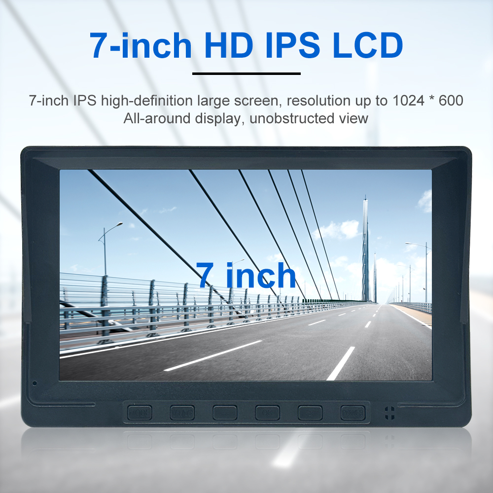 7 Inch AHD Car Monitor Rear View Display with rear view camer monitor Parking rear camera system backup Camera Monitor system