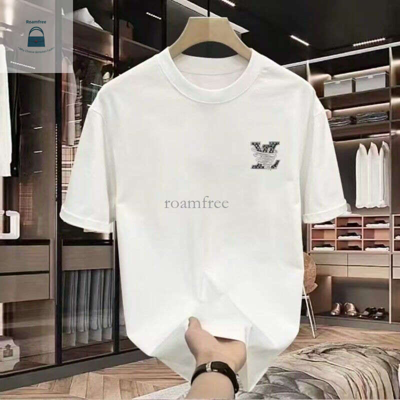 2025 new American fashion classic pure cotton trendy printed short sleeved T-shirt with street personality, handsome and versatile