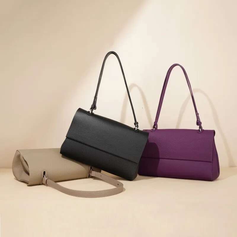 New Trendy Square Tote Bag Lychee Pattern Bolsas Mujer Shoulder Bags for Women Genuine Leather Sac Femme Underarm Bolsos