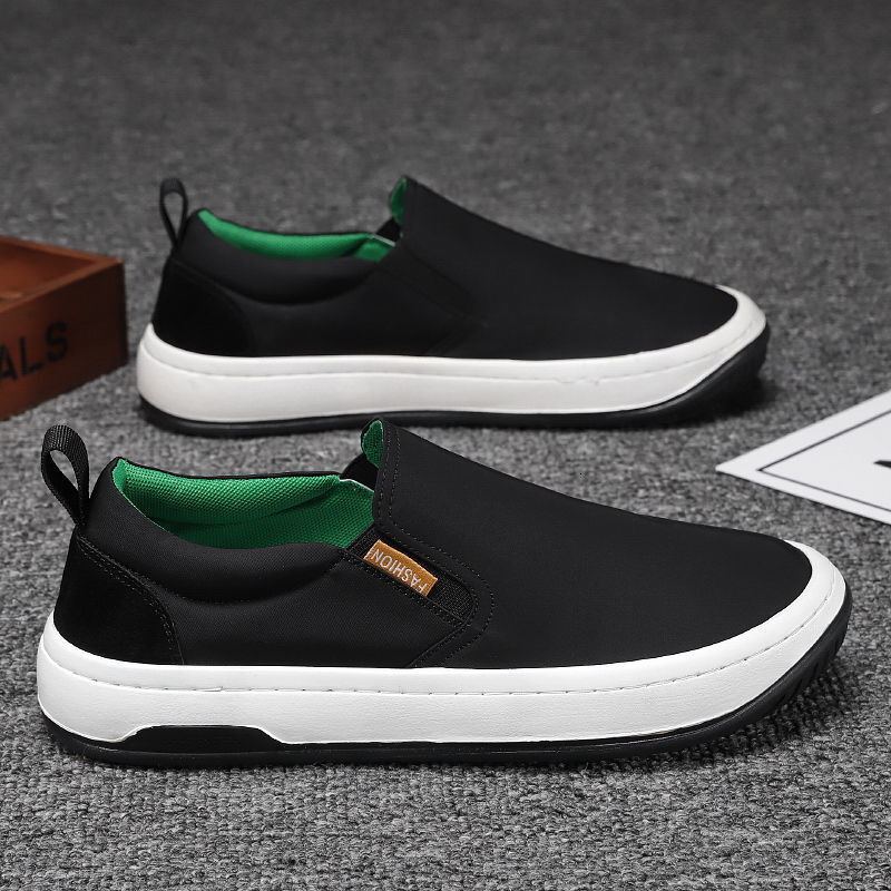 Men S Summer New Casual Shoes Breathable Canvas Men S Board Anti Slip Trend One Foot Lazy Shoes Ddmysaturn