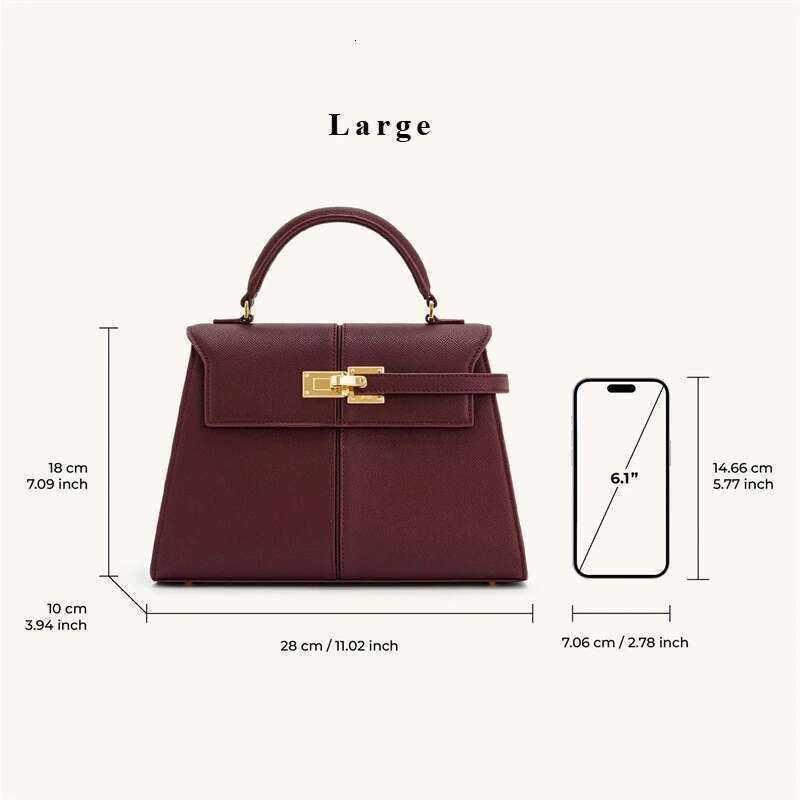 JW PEI Women's Handbag Elise Designer Fashion 2025 New Wine Red Tote Small&Large Square Crossbody Premium Women Bag