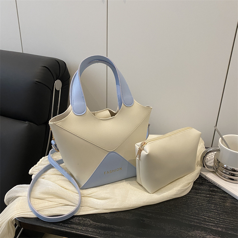 New women's waist bag summer niche design crossbody bag high-end texture handbag contrasting color splicing designer armpit bag versatile square 