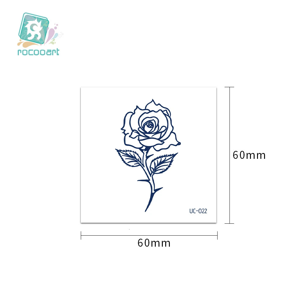 30pcs Semi Permanent Cartoon Herbal Tattoo Stickers For Womens Waterproof Disposable Water Transfer Printing Stickers 250515