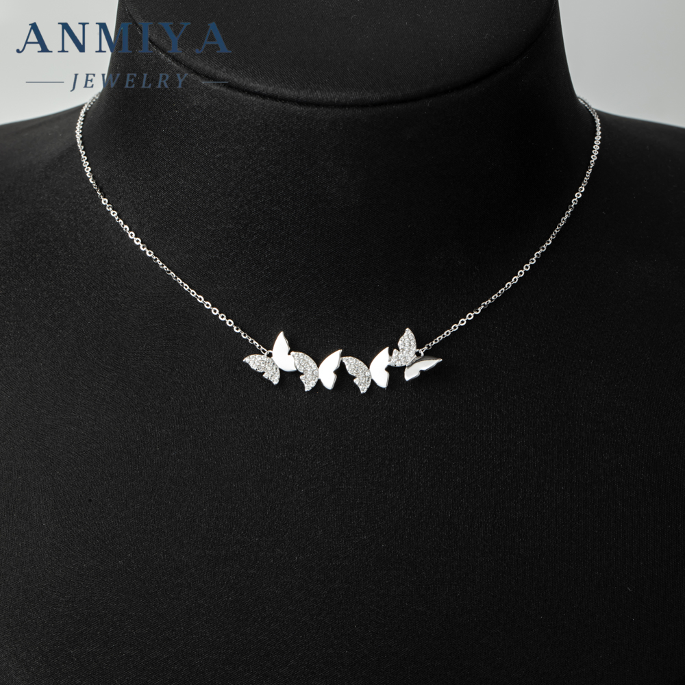 Women's Fashion Sterling Silver Necklaces Elegant Jewelry for Anniversary Occasion