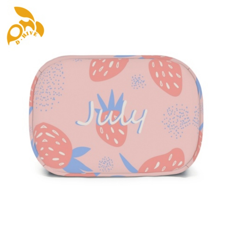 Free delivery. top designers customize round, beige and black semi-long, lightweight, simple and portable hand-held insulated meal bags