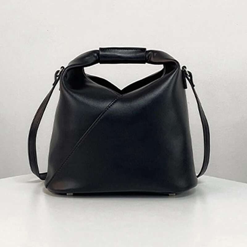 Genuine Leather Cowhide Bucket Bags For Women Designer Handbags And Purses 2024 New In Fashion Small Shoulder Crossbody