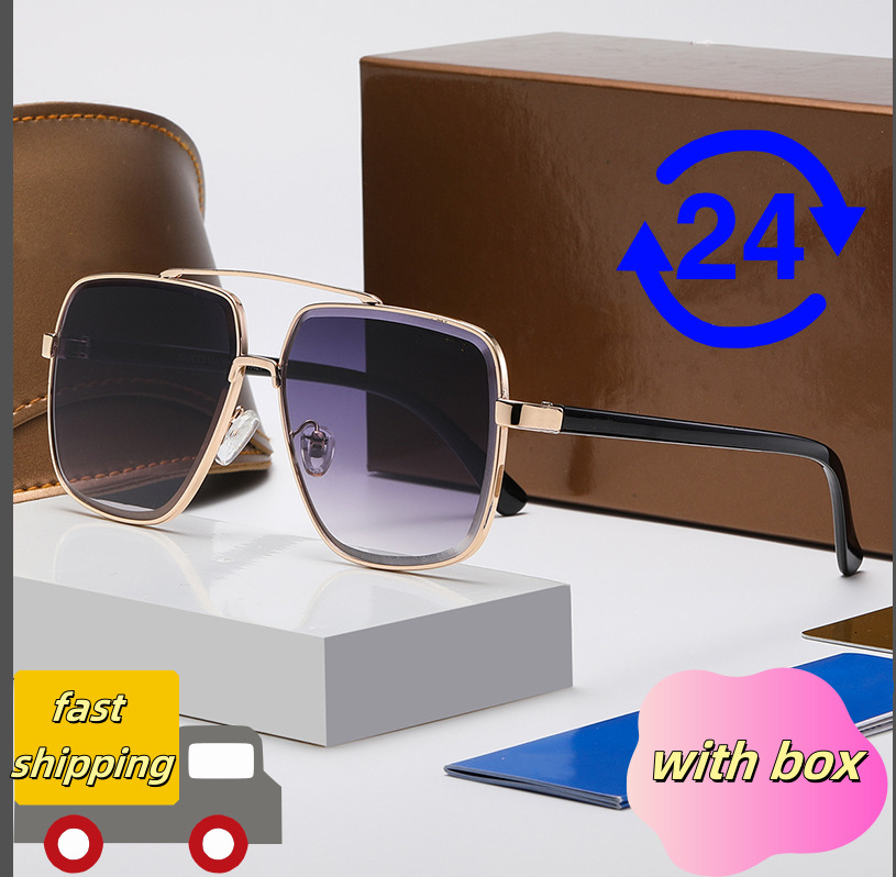 Designer High Quality Fashion UV 400 Glasses New Mens And Womens Large Framed Eyewear Sunglasses Good quality