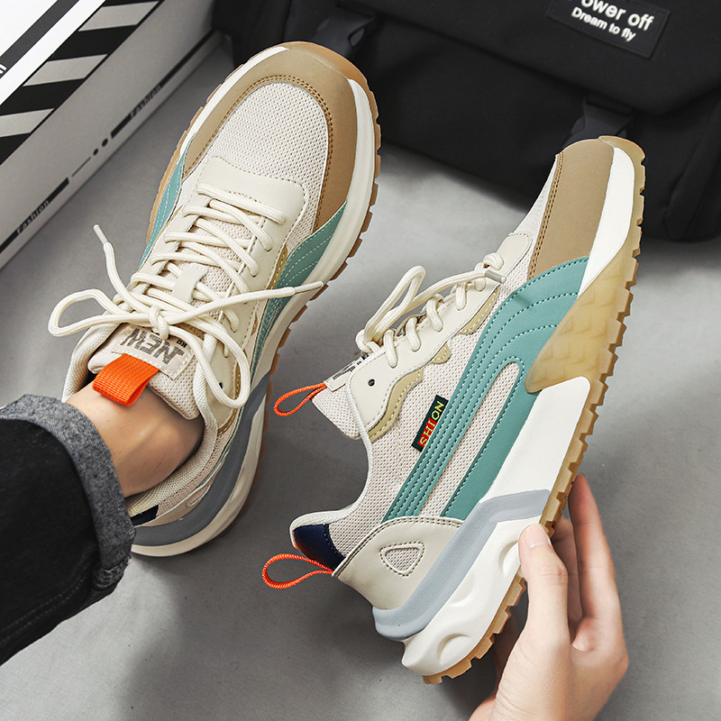Designer casual shoes Live streaming hot selling men's shoes 2024 new men's mesh sports shoes breathable casual running shoes