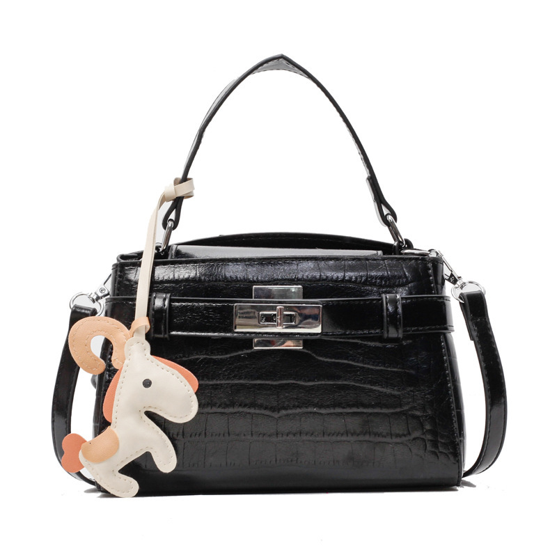 Fashion Crocodile Pattern Handheld Kelly for Women 2025 New Fashionable Versatile Shoulder with High Quality Crossbody Bag
