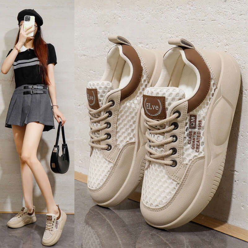 2025 Summer New Breathable Ins Trendy Korean Edition Mesh Student Street Photography Running Sports and Leisure Shoes XQ5718