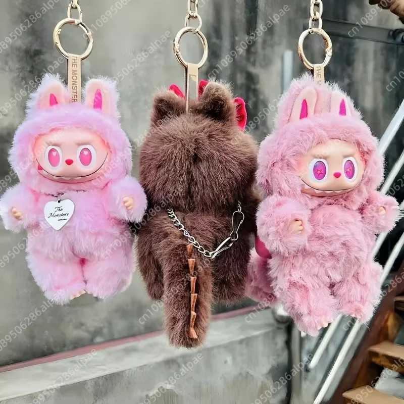 Hot New The Mosther Labubu Change Series Box Cute Vinyl Dolls Brown Pink Black White Vigny Little Leader Panda Pendant Gift Z250520