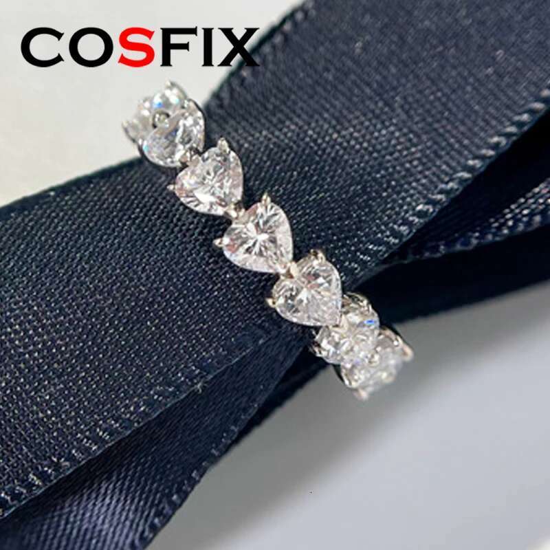 Masquise Cut Moissanite Rings For Women Emerald Heart Cut Women Full Moissanite Ring Luxury 2023 Womens Moissanite Ring Gift