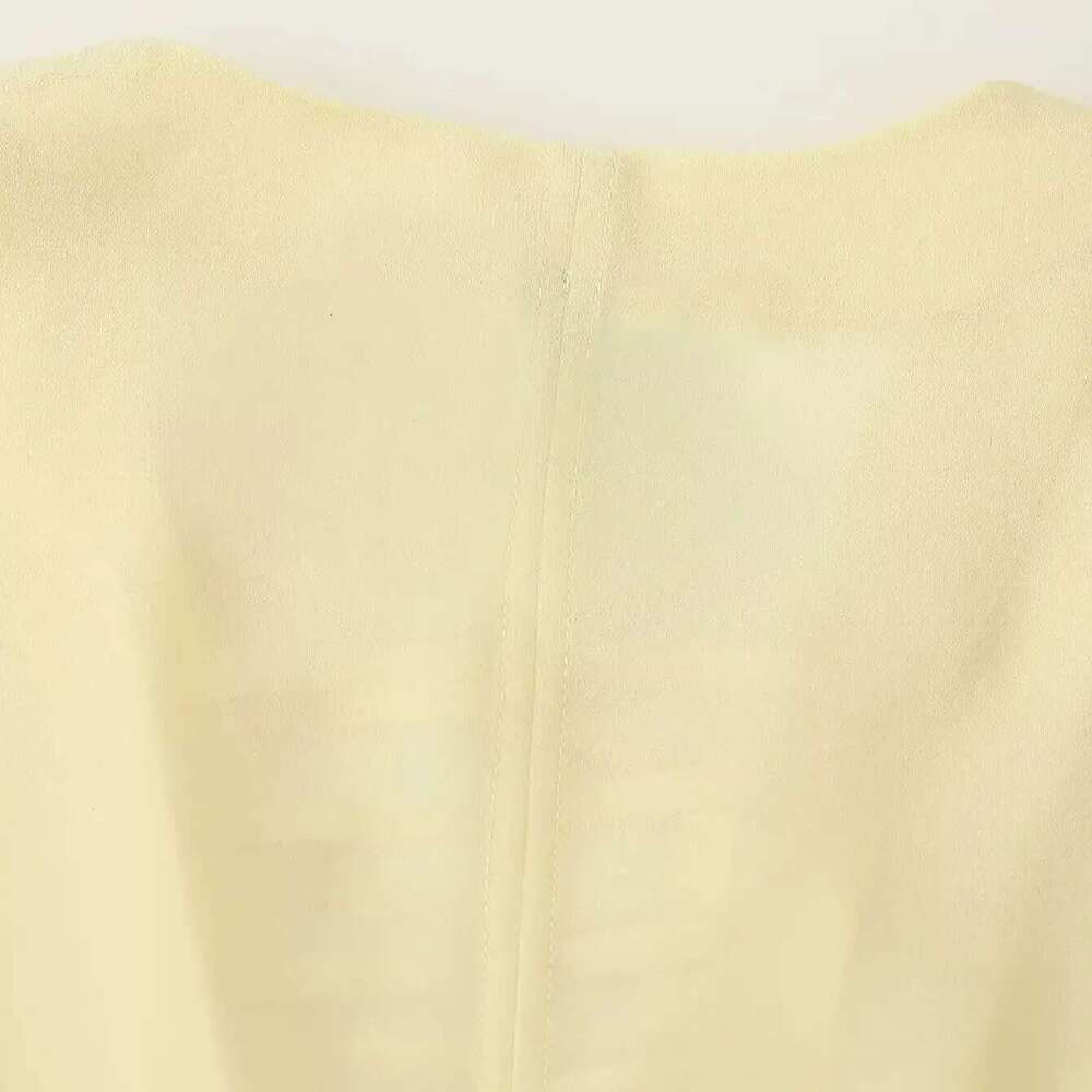 ZBZA Women's Loose Lace-Up Shirt V-Neck Flared Sleeves Solid Color Casual Simple Irregular Top Spring Summer Female Chic Blouse