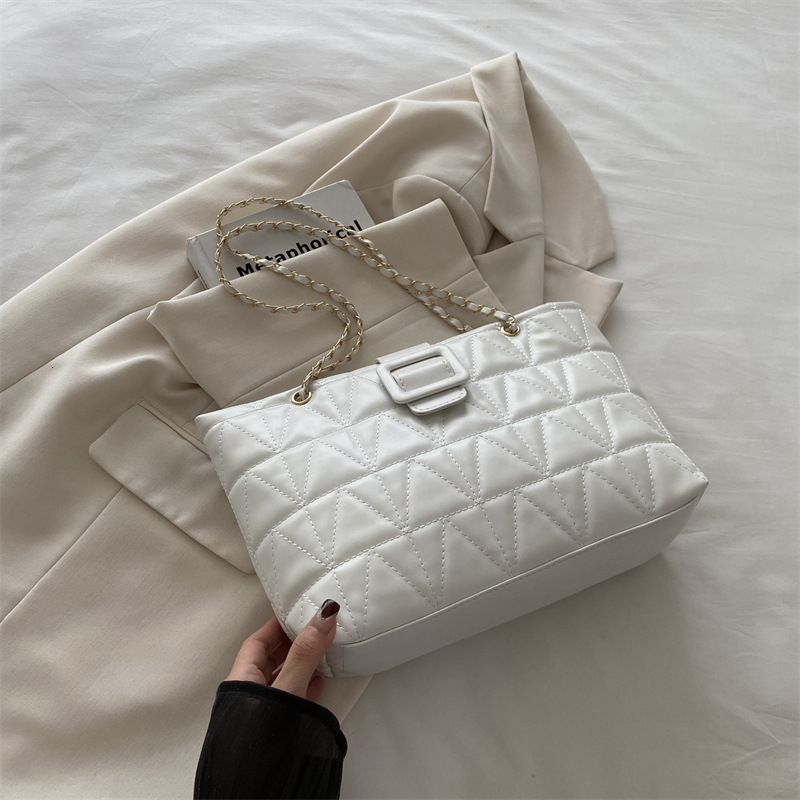 Free Delivery Designer Bag Premium Underarm 2025 Trendy Fashion Small Fragrant Ling Grid Chain Bag Niche Commuter Single Shoulder Tote Bag Luxury Bag