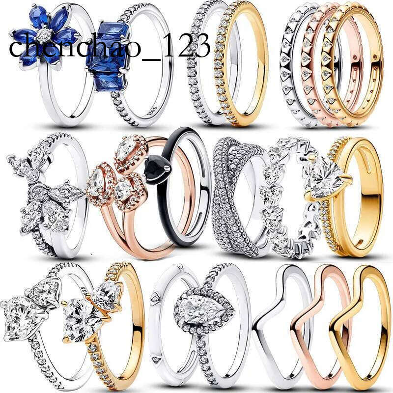 Sterling Sier Sparkling Pear Halo Double Heart Polished Wave Clear Zircon CZ Rings For Women Anniversar Wedding Jewelry Designer ring Gift
