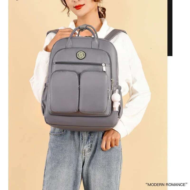 Women Nylon Backpack Large Capacity Travel Backpacks Casual Big Multi-Function Deisign Mummy Bags School Book Bag For Girls