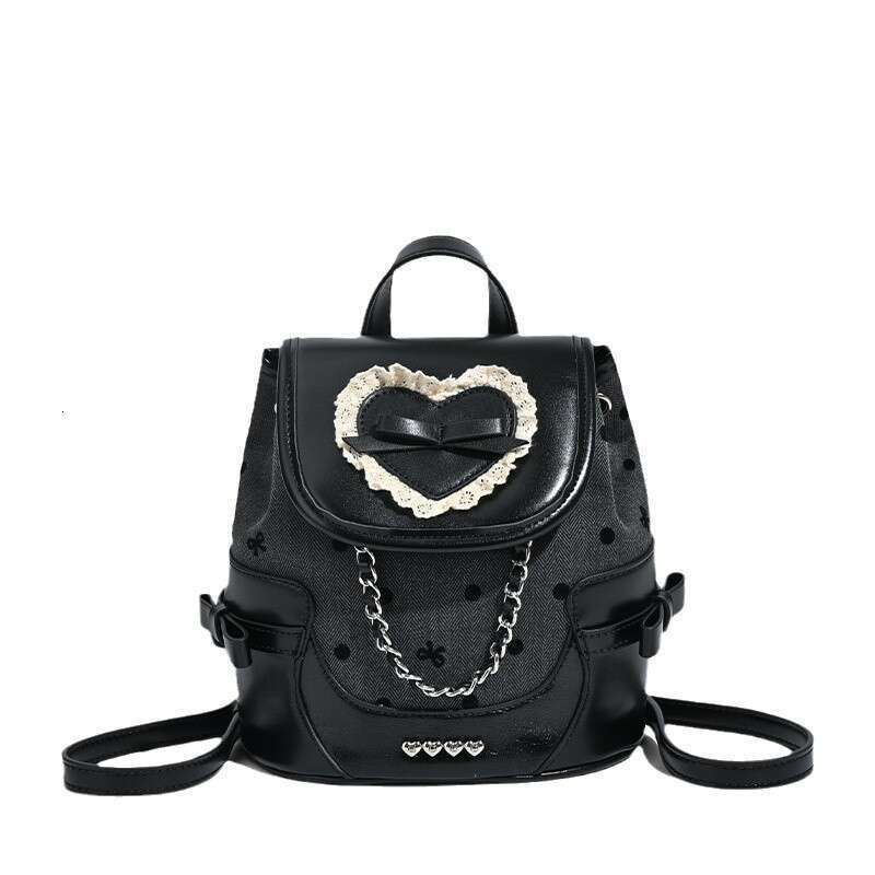 Women's Bags Designer Love Wave Dot Butterfly Knot Backpack For Women Autumn New Collection Handheld Backpack, Small, Small