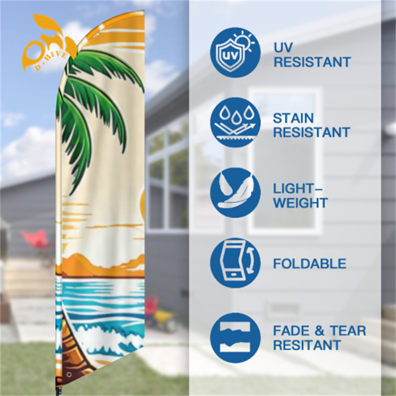 Free shipping 2025 new Hand flag and car flag Home Pati Decorations Festive Party Beach Flag Knife Flag