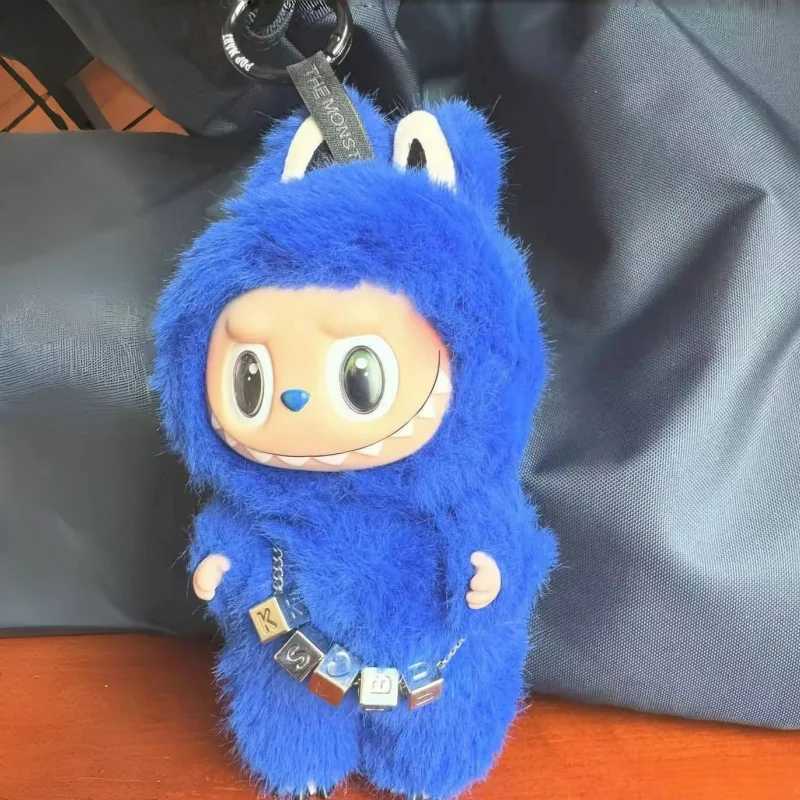 In Stock Ksbu 17cm Monster Labubu Series Blind Box Blue Vinyl Creative Change Dolls Cute Toys Girl Kid Birthday Gift Toy Pendant Free shipping