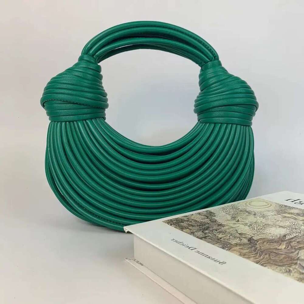 Handbags For Women New Gold Brand Handwoven Noodle Bags Rope Knotted Pulled Hobo Evening Clutch Chic
