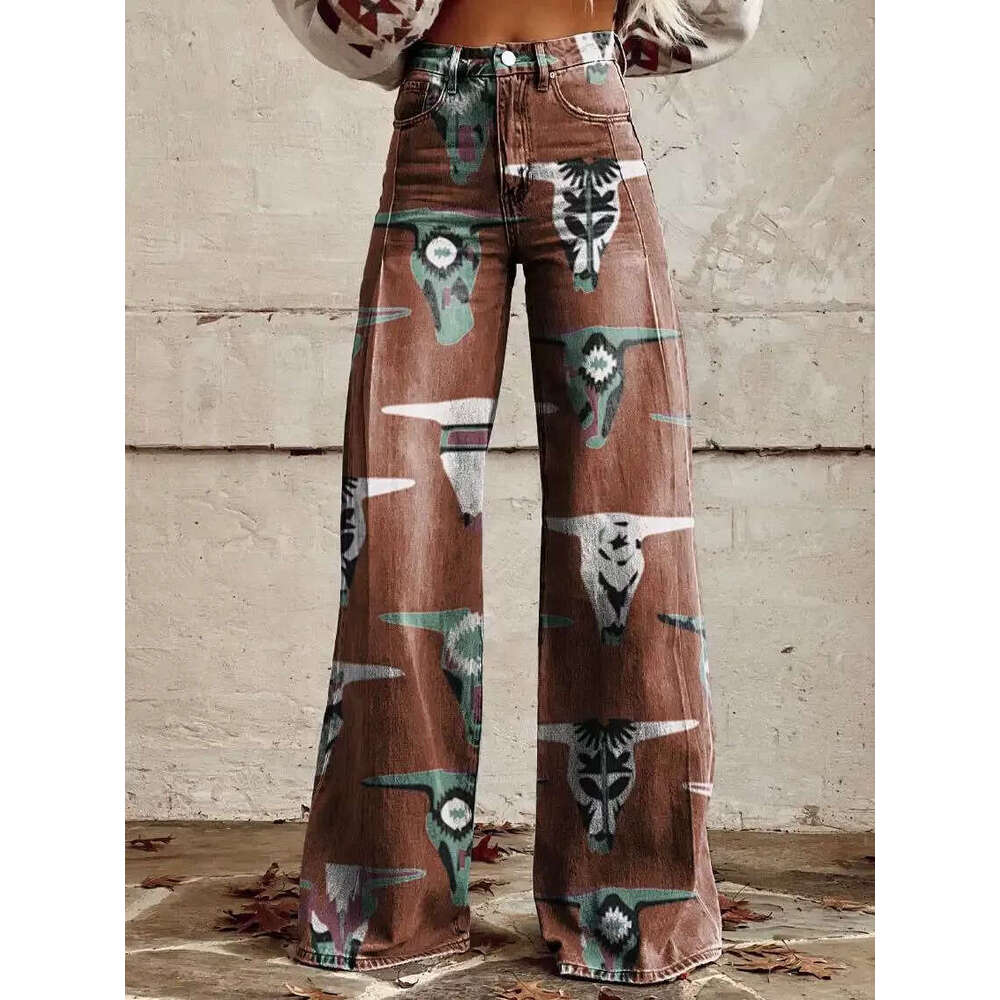 Xiyin TEMU Large Women's Casual Pants Thin Imitation Jeans