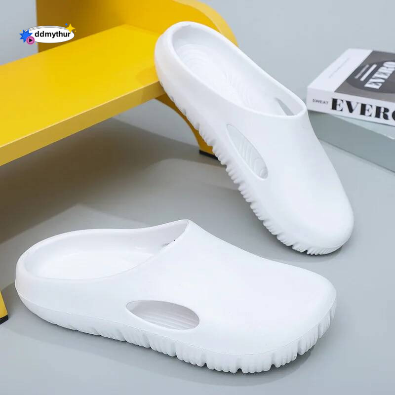 Crestar Women's Summer Slippers 2025 New Outdoor Waterproof Garden Shoes Men Non-slip Beach Sandals Comfy EVA House Flats Slides ddmythur