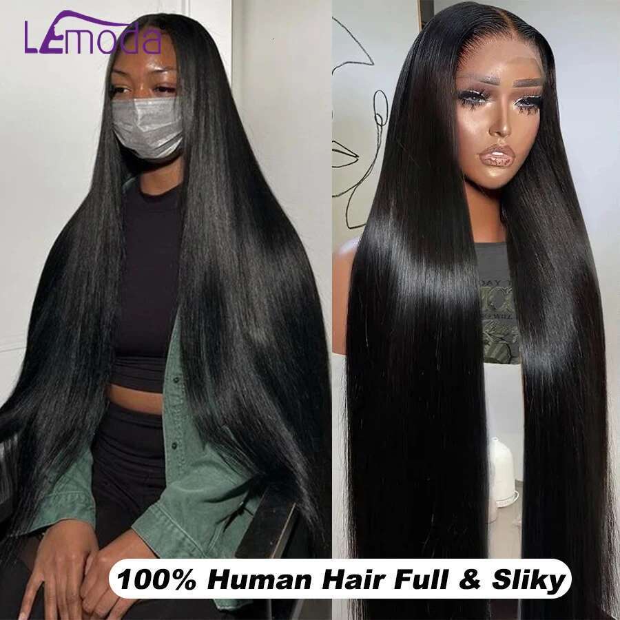 250 Density 13x6 Invisible Real HD 13x4 Full Frontal Lace Wig Straight Pre Plucked Virgin Human Hair
