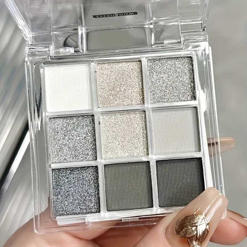 Multi-Color 9-Grid Eyeshadow Palette for Women Glitter Pearlescent Matte Shimmer Long-lasting Eye Makeup Cosmetic W250520