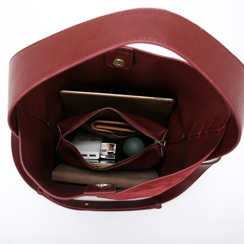 Free Shipping Designer Bag Women's Hanging Ear Bucket Bag New Fashionable Frosted Shoulder Bag Large Capacity High-end Handbag Shopping Bag