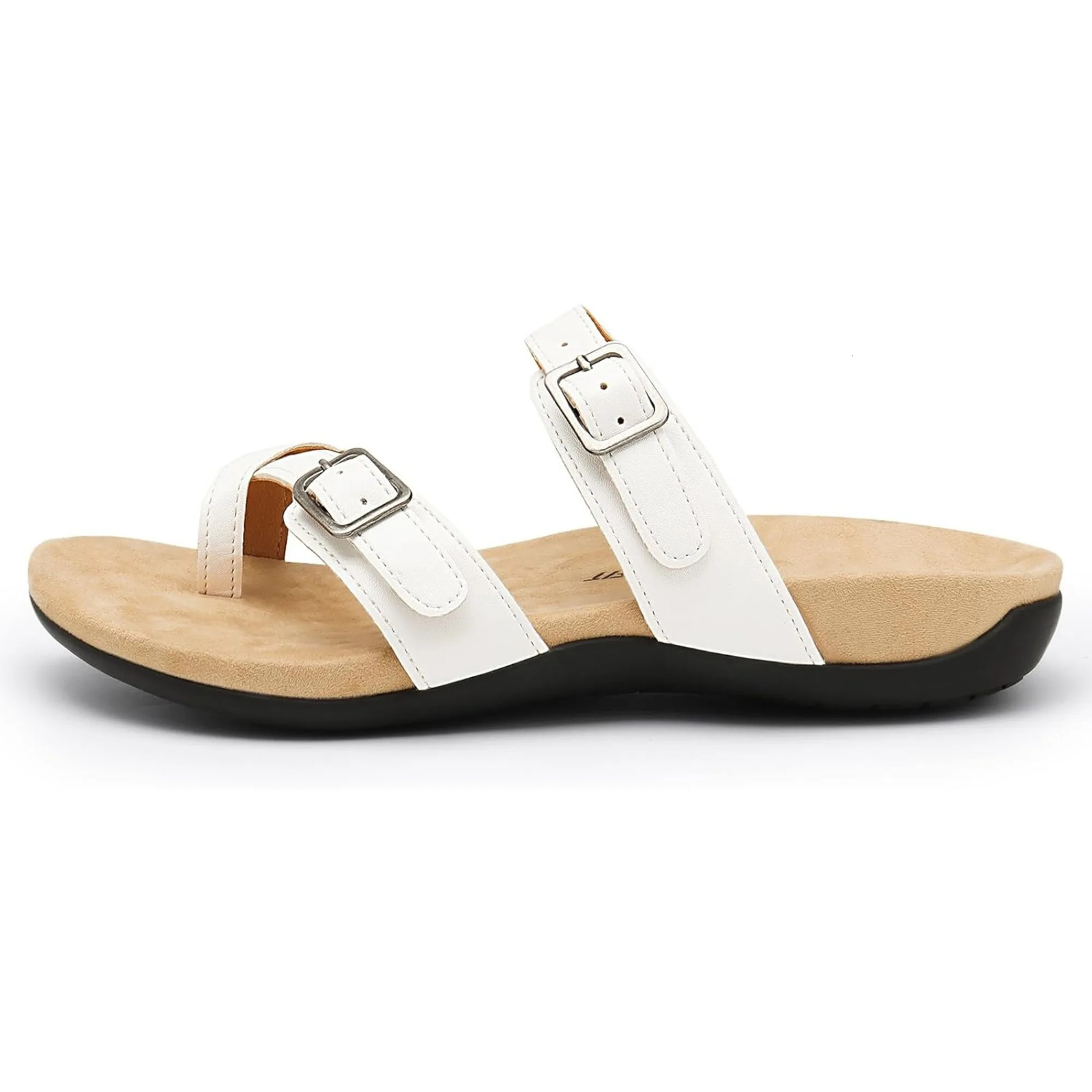 Orthopedic Sandals for Women Wide Width Adjustable Comfort Ortic Flip Flops with Arch Support 250519