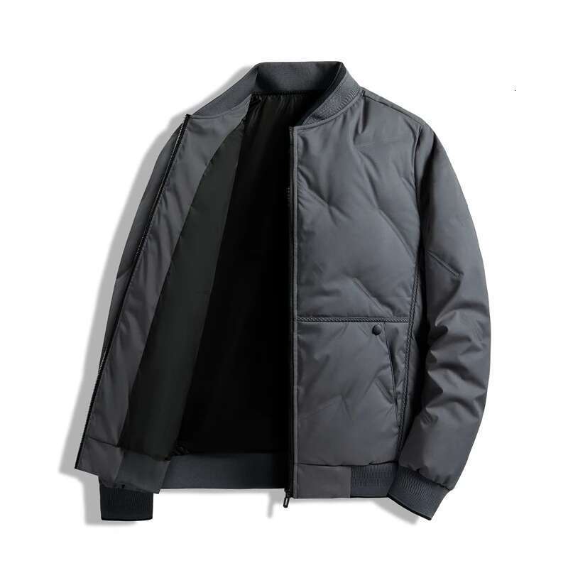 Lightweight Down Jacket Men's Winter New Item Middle-Aged And Elderly Baseball Collar High-End Business Leisure Sports Warm Top Designer