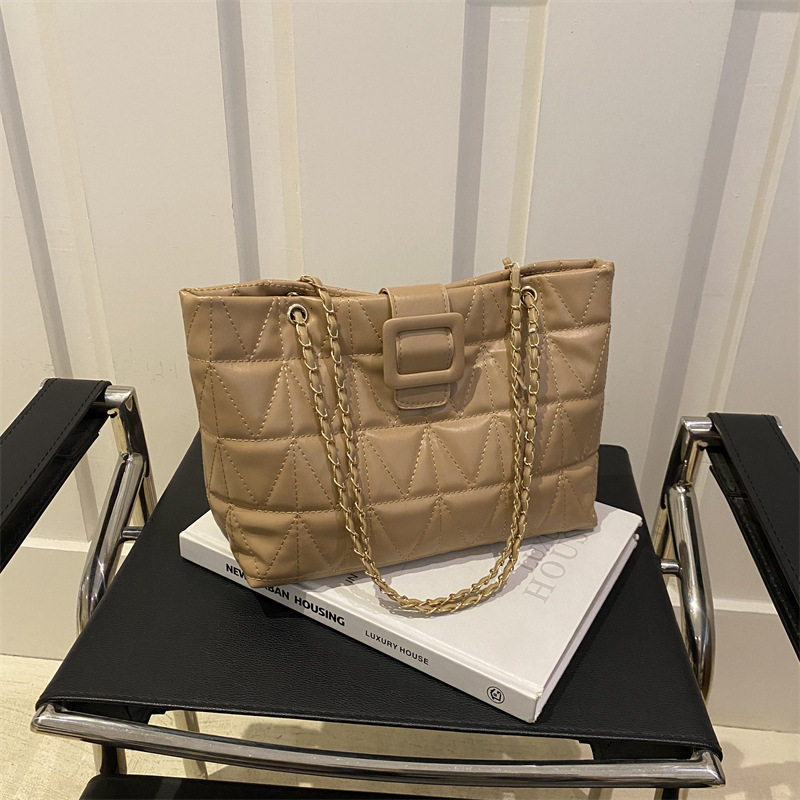 Free Delivery Designer Bag Premium Underarm 2025 Trendy Fashion Small Fragrant Ling Grid Chain Bag Niche Commuter Single Shoulder Tote Bag Luxury Bag